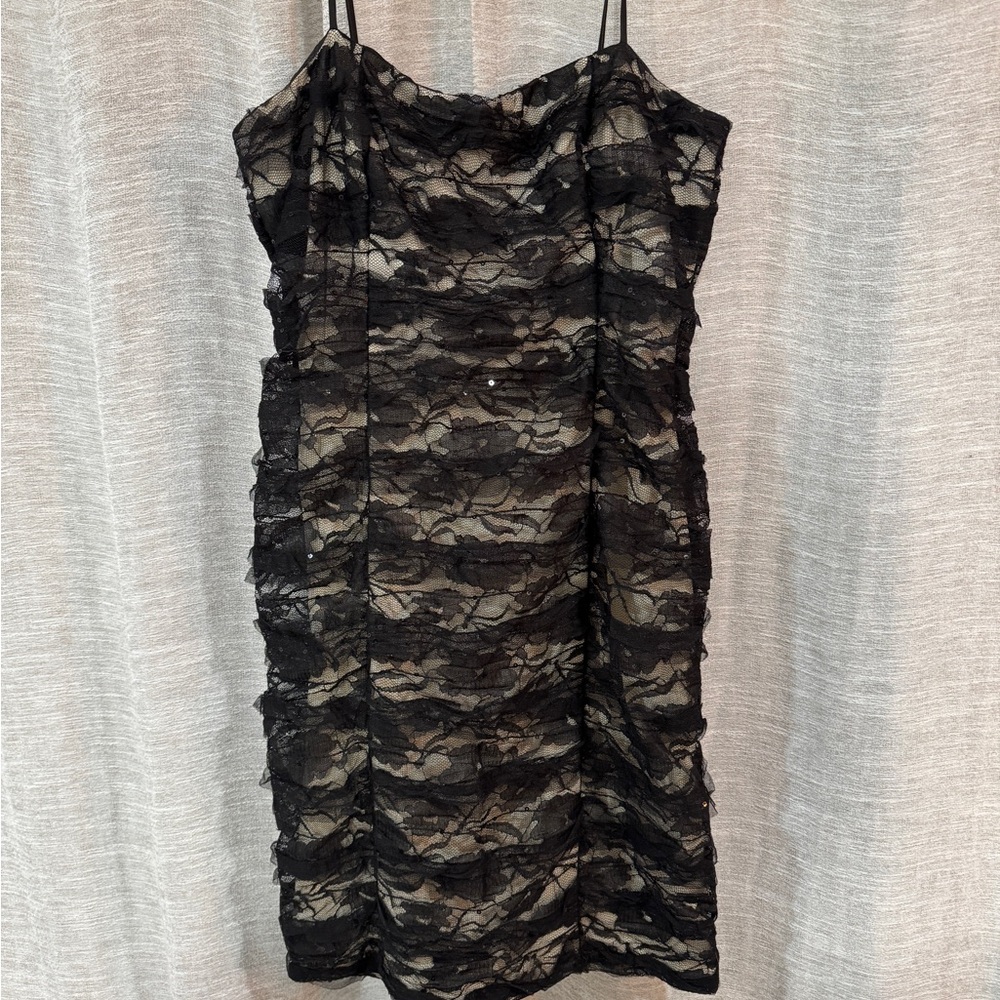 Elegant Black Lace Dress